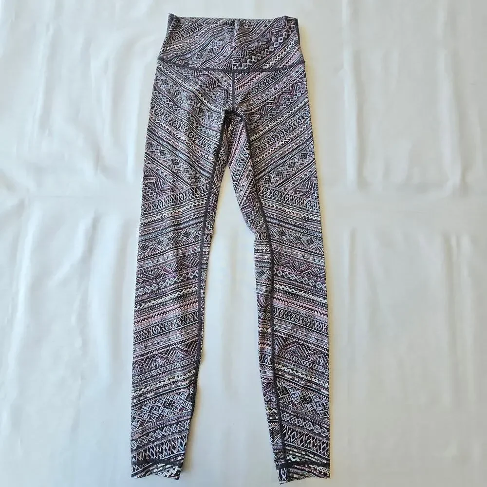 Lululemon Wunder Under high rise luxetreme tribal pace leggings / 4